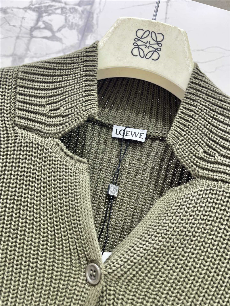 L0ew* ribbed wool cardigan replica designer clothes