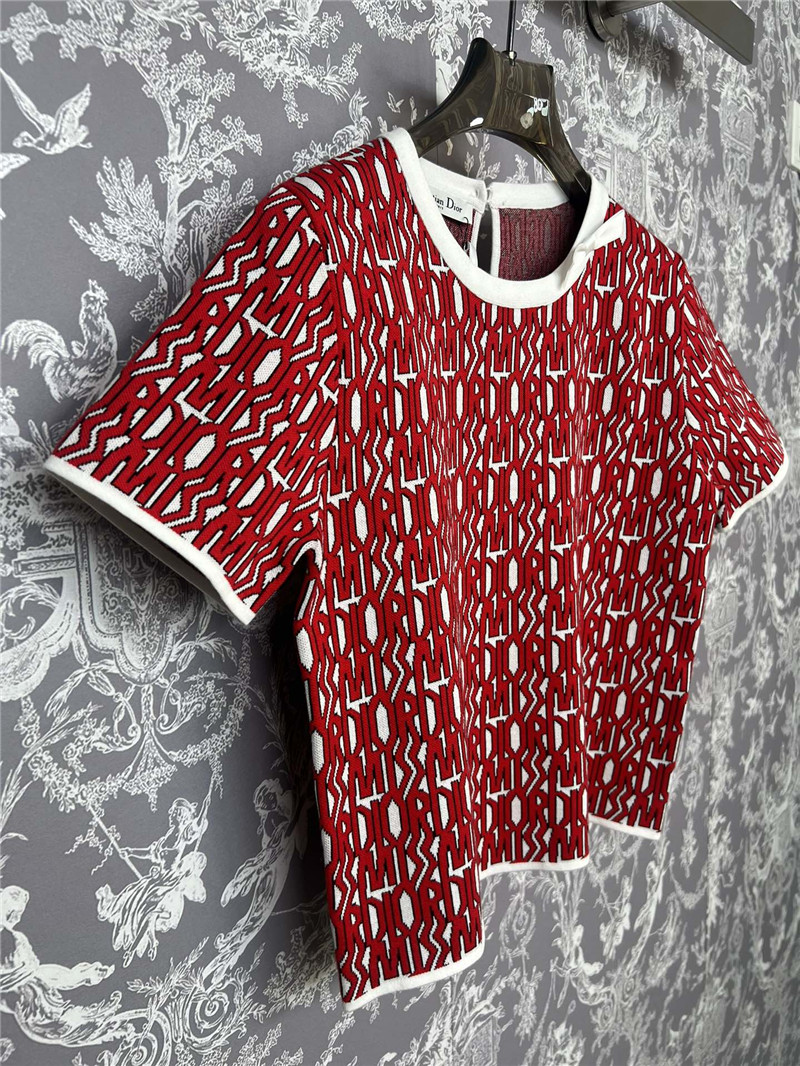 D10r knitted round neck short sleeves replica designer clothes