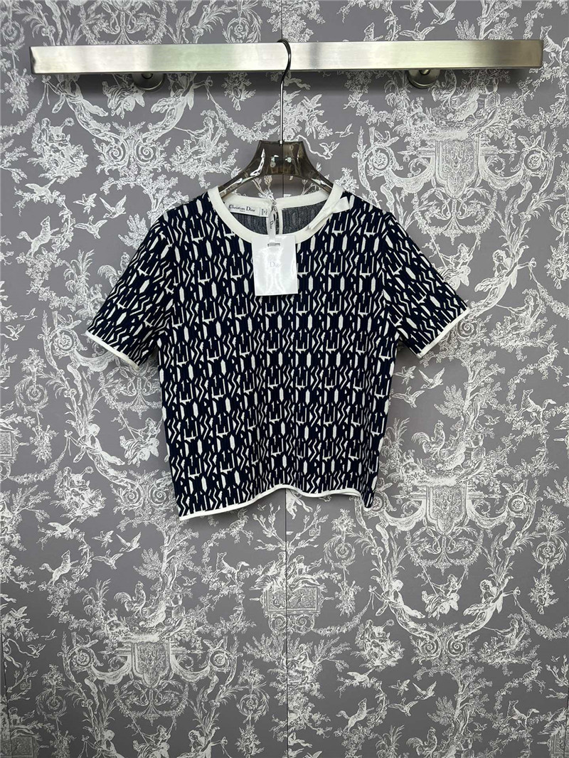 D10r knitted round neck short sleeves replica designer clothes