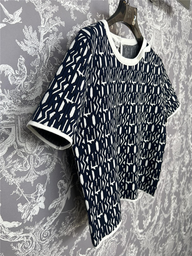 D10r knitted round neck short sleeves replica designer clothes