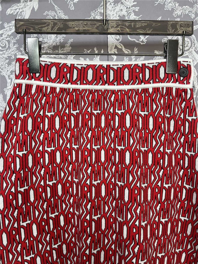 D10r logo knitted waist skirt replica d&g clothing