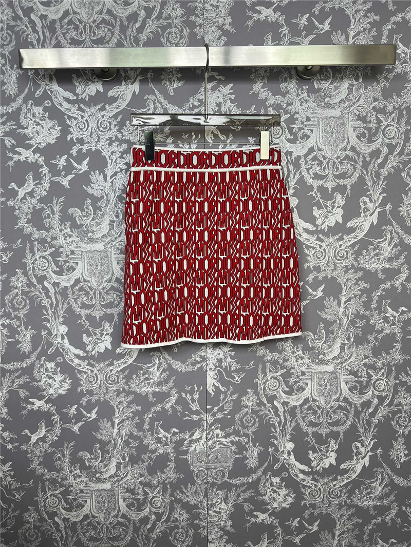 D10r logo knitted waist skirt replica d&g clothing