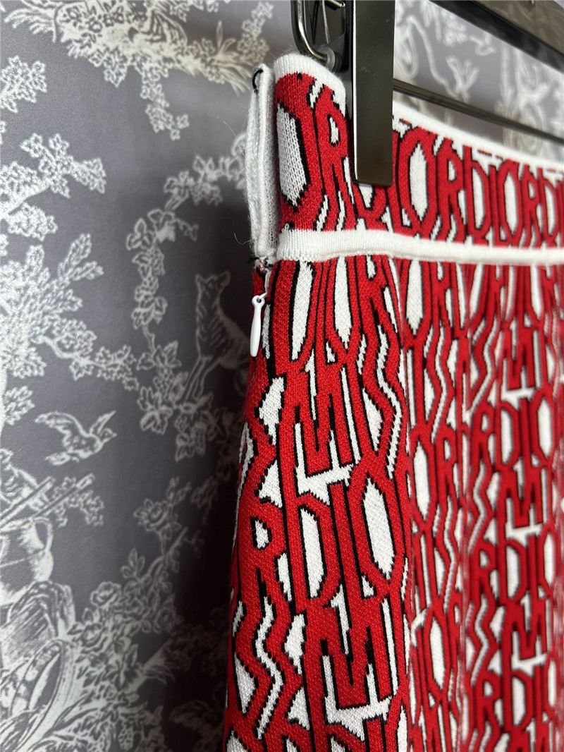 D10r logo knitted waist skirt replica d&g clothing