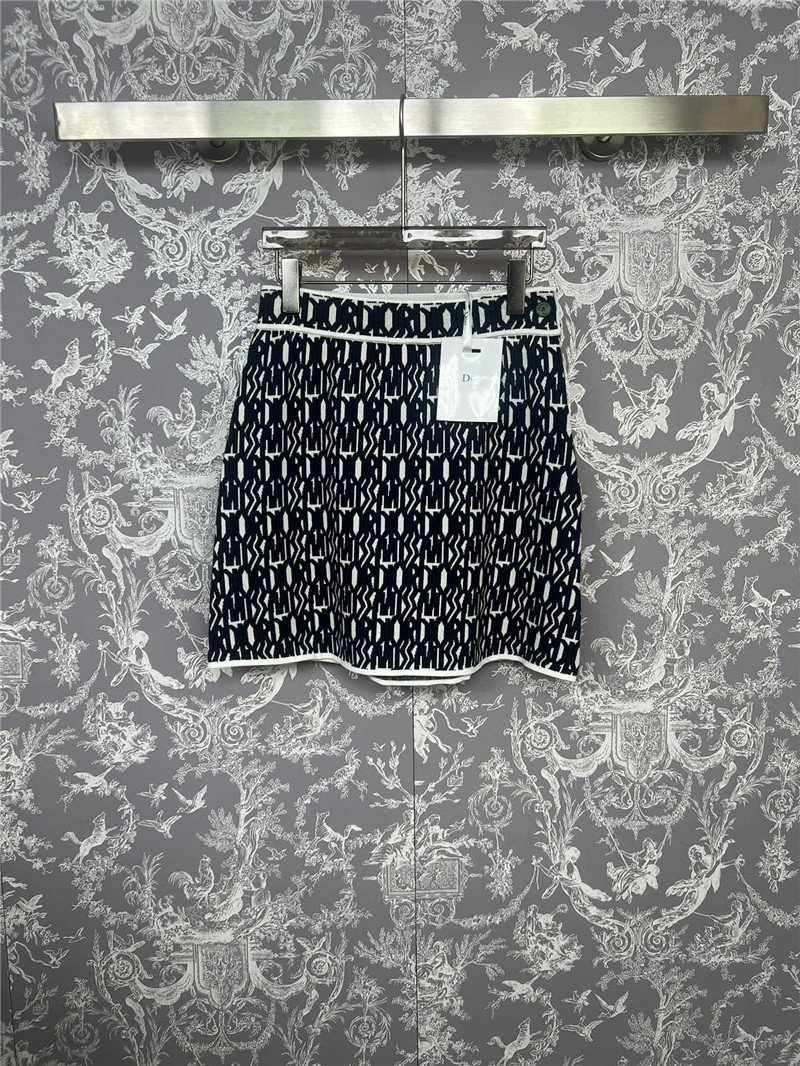 D10r logo knitted waist skirt replica d&g clothing
