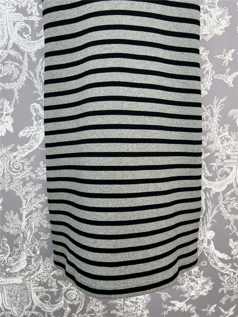 M1um1u letter striped stretch dress replica clothes
