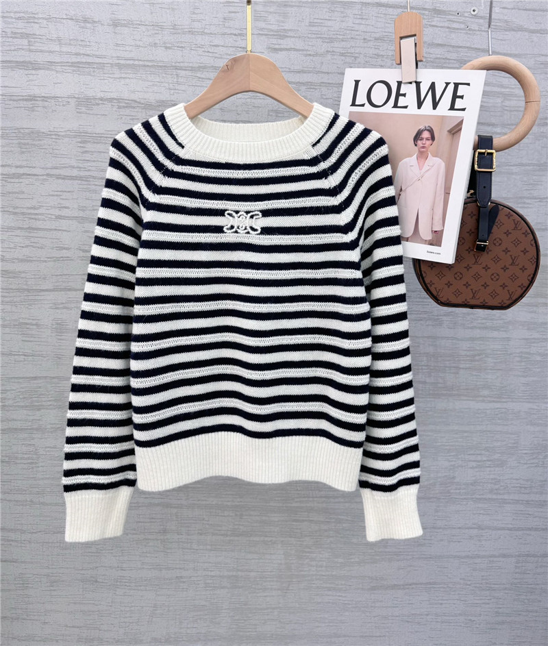 Ce1i*e striped mohair knitted sweater replica clothes