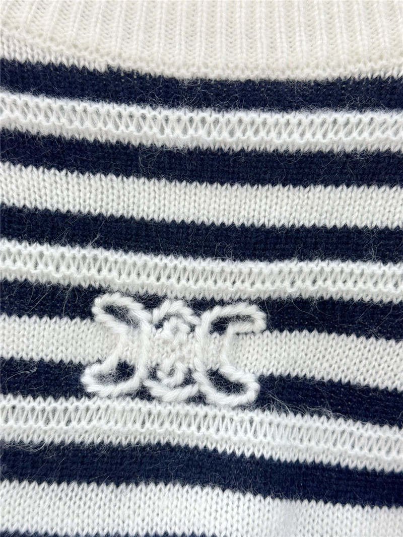 Ce1i*e striped mohair knitted sweater replica clothes