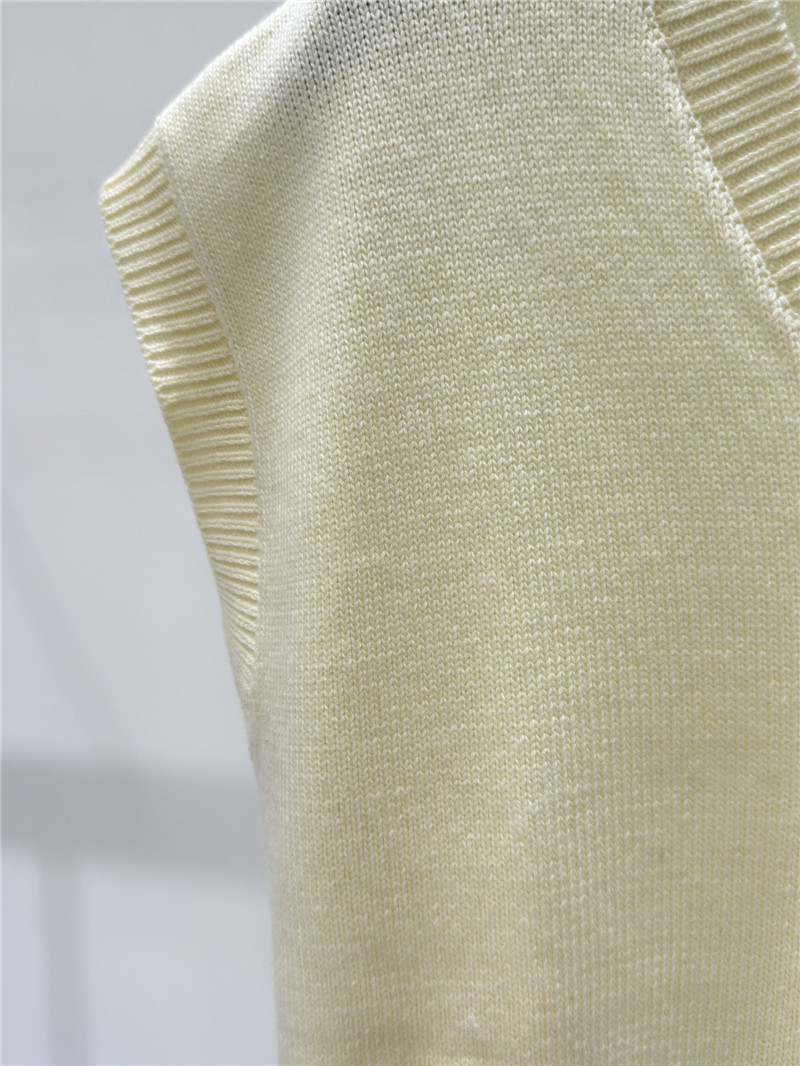 D10r letter embroidered knitted vest replica designer clothes