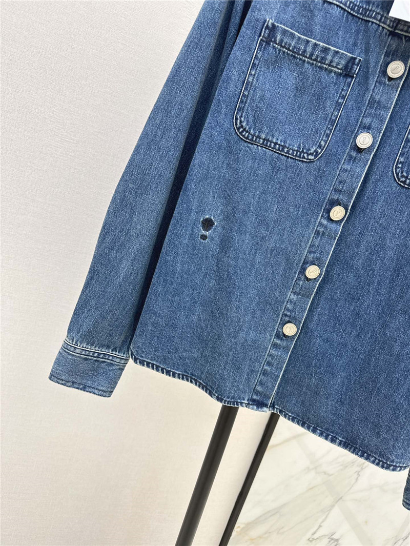 D10r washed denim shirt cheap replica designer clothes