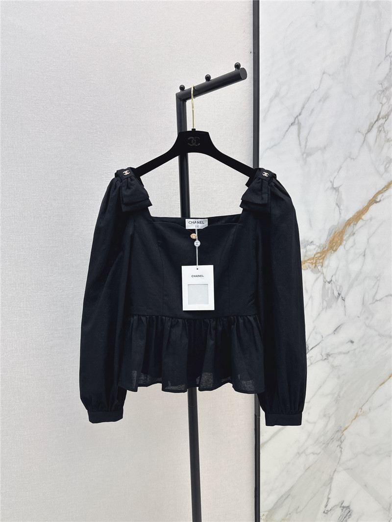 Ch**el cotton and linen shirt replica clothing sites