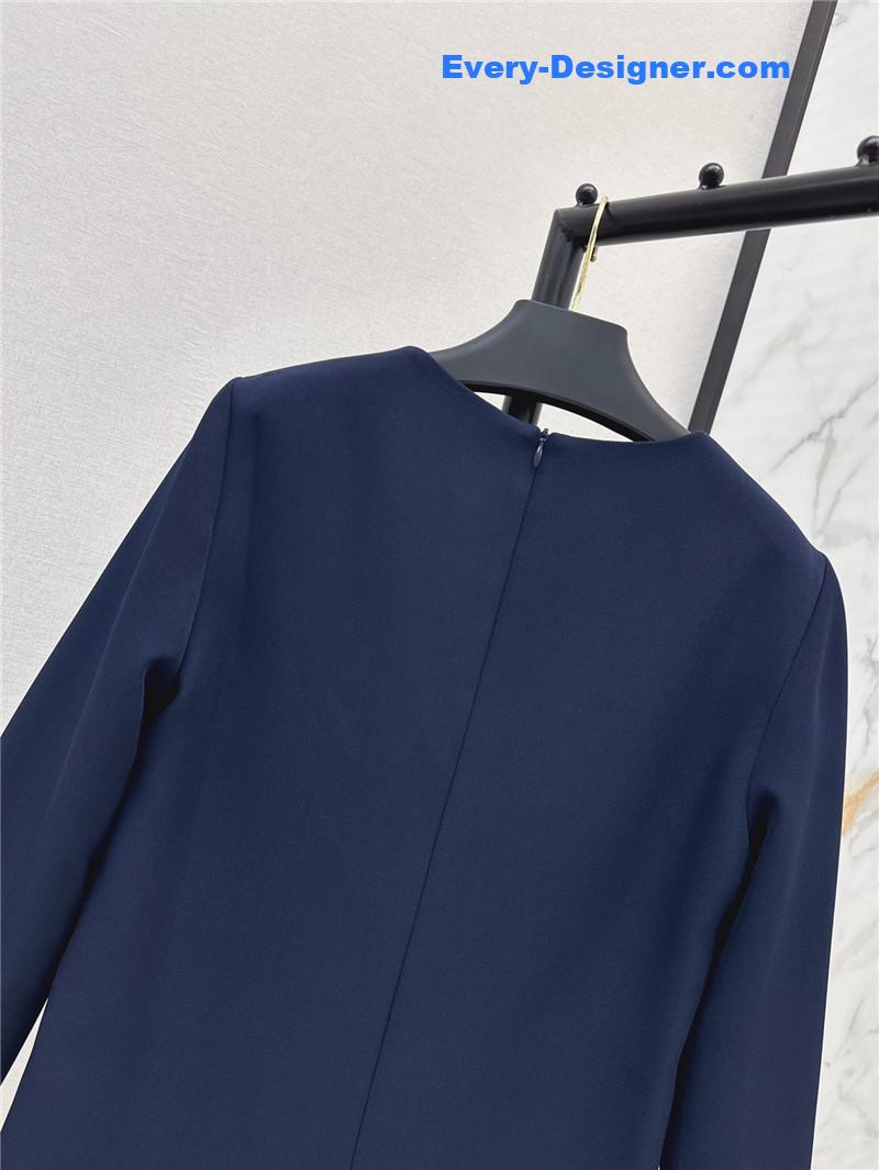 Va1e*ntin0 v button navy blue jumpsuit replica d&g clothing