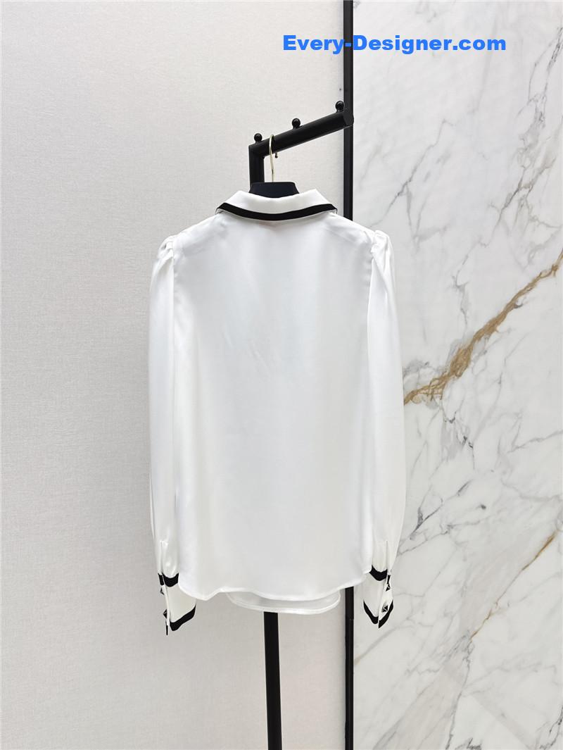 Va1e*ntin0 butterfly contrast shirt replica clothes