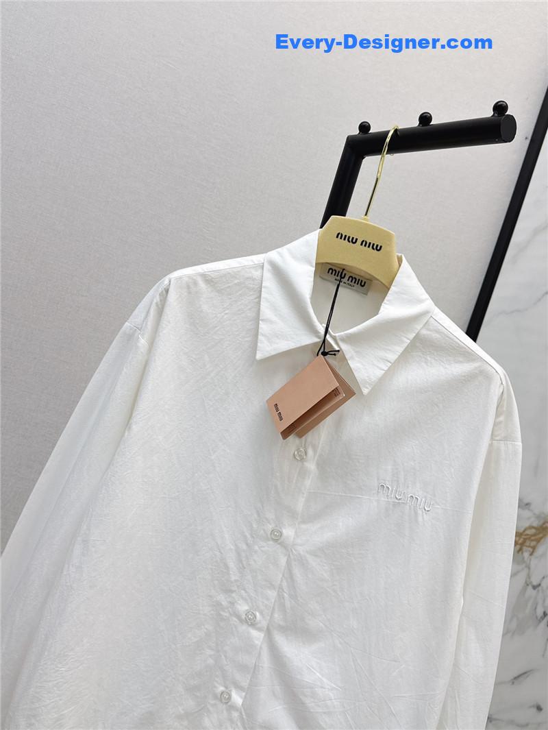 M1um1u lace minimalist shirt replica d&g clothing