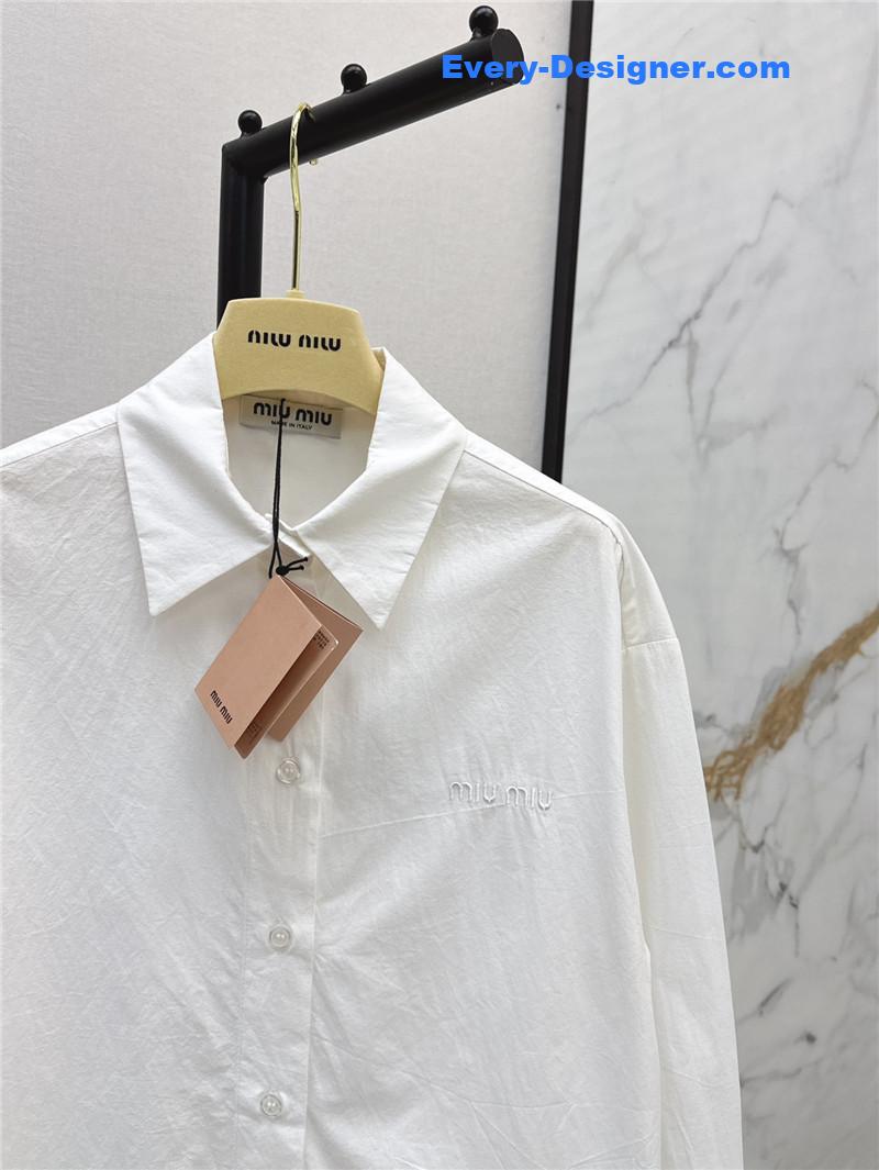 M1um1u lace minimalist shirt replica d&g clothing