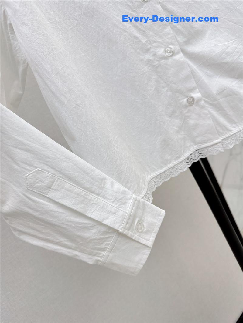 M1um1u lace minimalist shirt replica d&g clothing