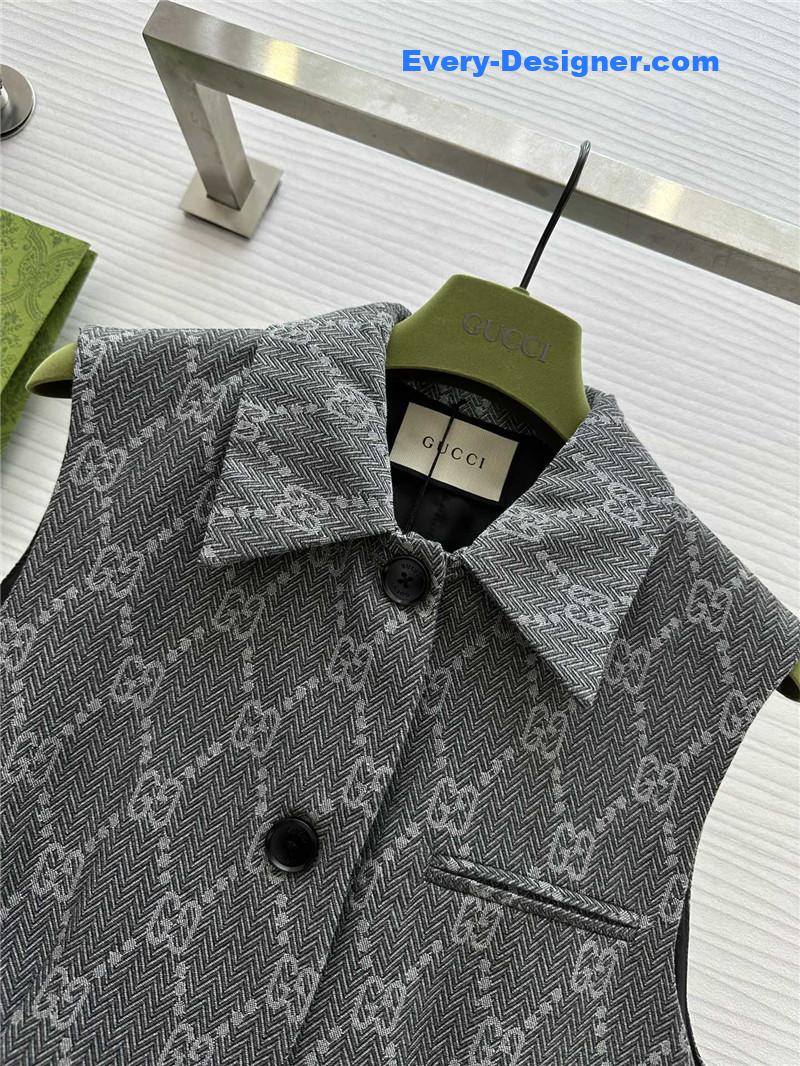 Gvc*1 mid length vest replica designer clothes