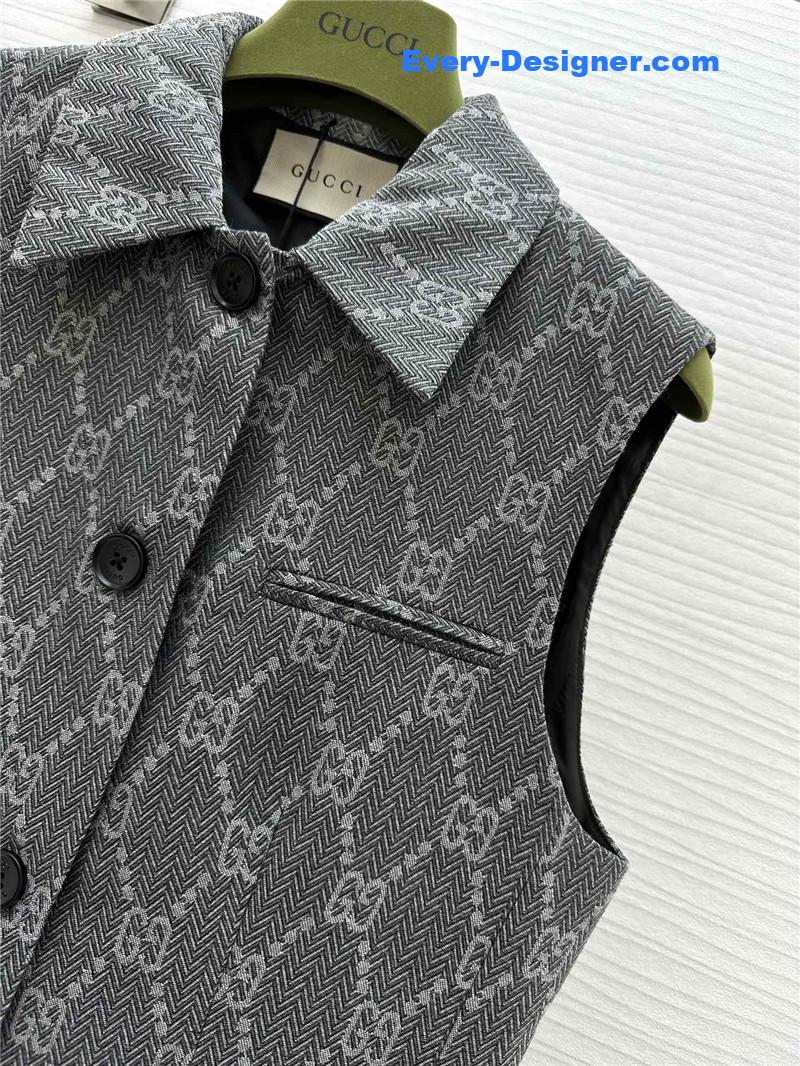 Gvc*1 mid length vest replica designer clothes