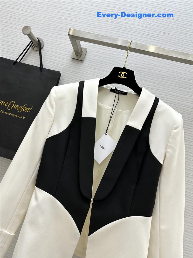 Balmain colorblock lapel suit replica d&g clothing