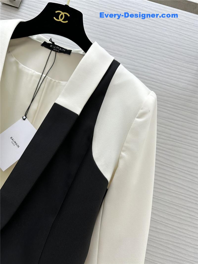 Balmain colorblock lapel suit replica d&g clothing