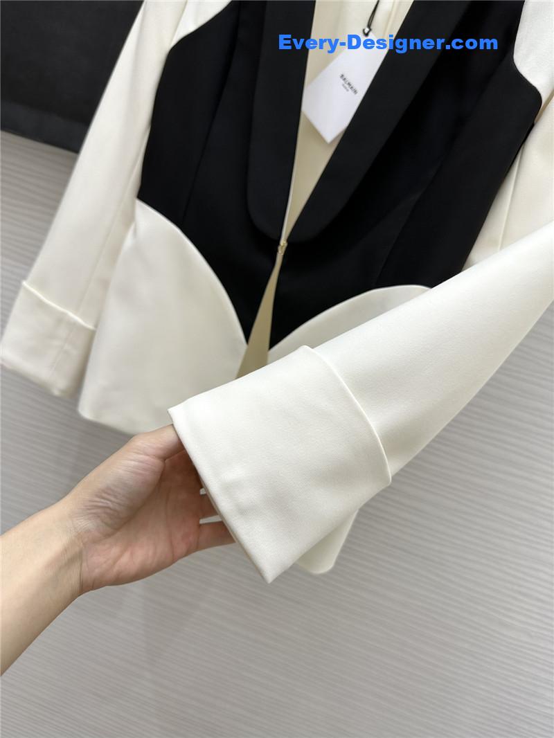 Balmain colorblock lapel suit replica d&g clothing