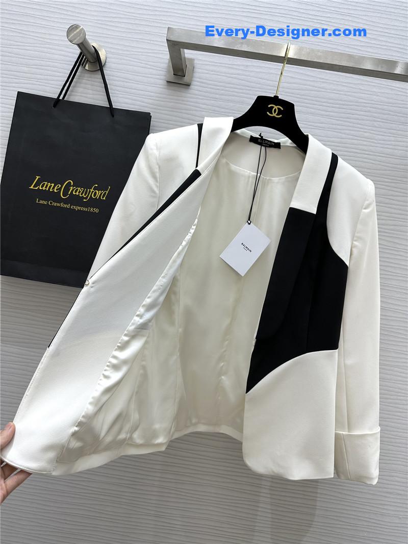 Balmain colorblock lapel suit replica d&g clothing