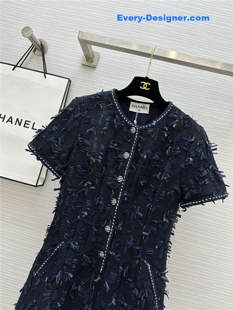 Ch**el woven soft tweed jumpsuit replica d&g clothing