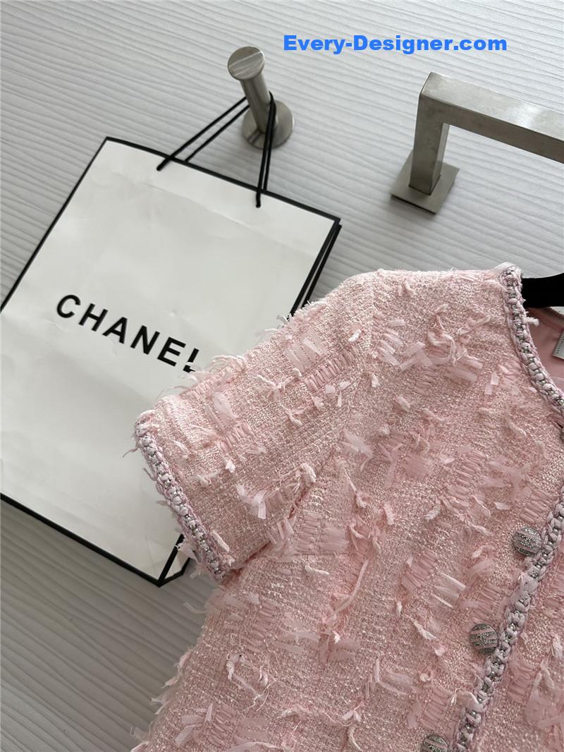 Ch**el woven soft tweed jumpsuit replica d&g clothing