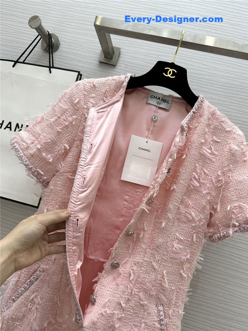 Ch**el woven soft tweed jumpsuit replica d&g clothing