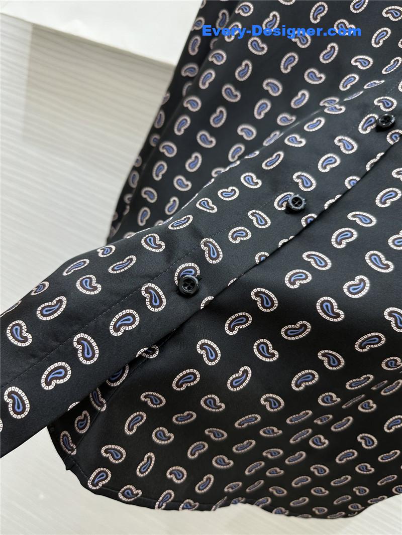 Pra*a silk printed shirt replica d&g clothing