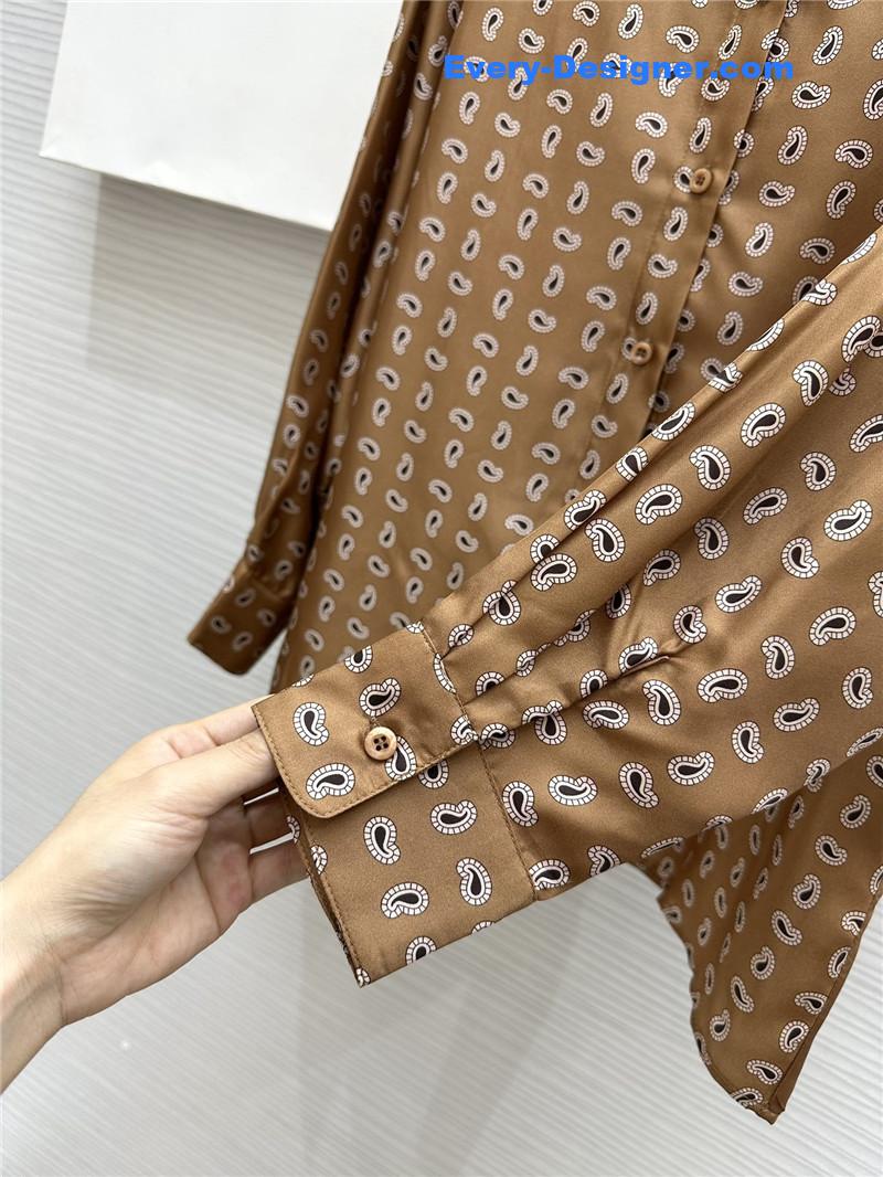 Pra*a silk printed shirt replica d&g clothing