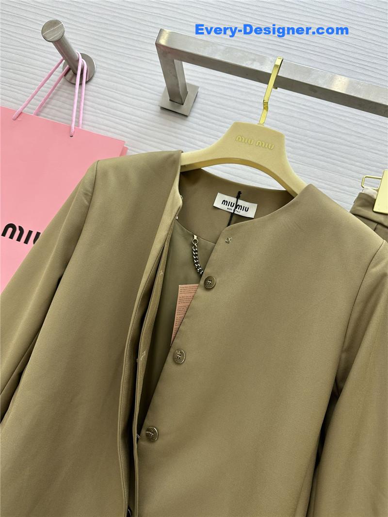 M1um1u colorblock cuffs dress replica designer clothes