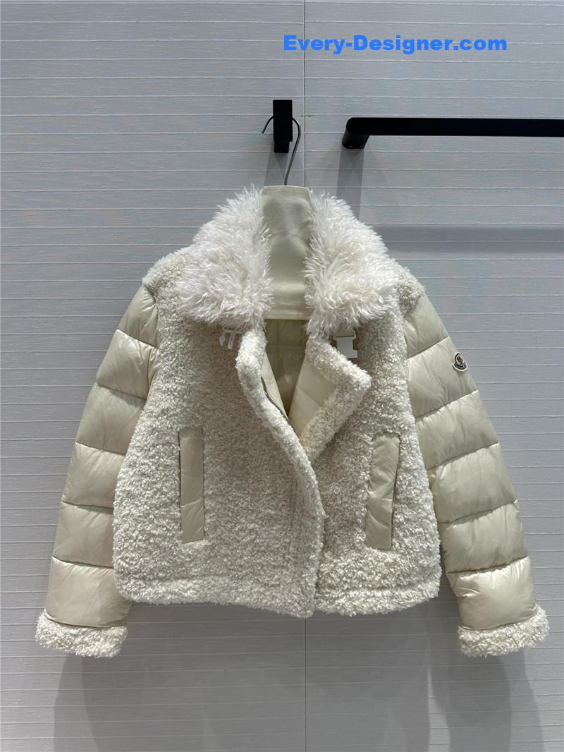 Moncler wool motorcycle down jacket replica clothes