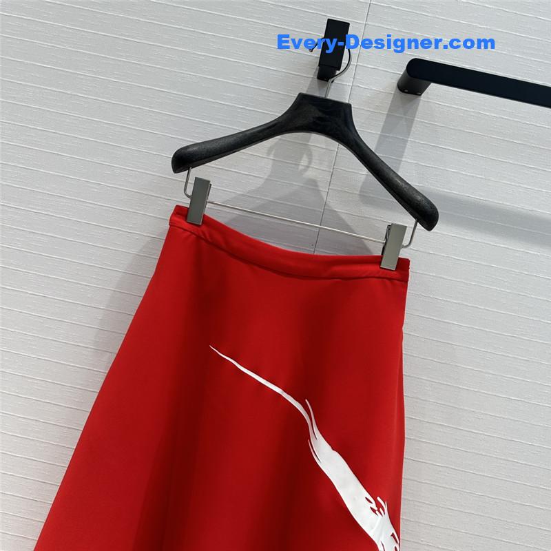 Va1e*ntin0 colorblock graffiti skirt replica d&g clothing