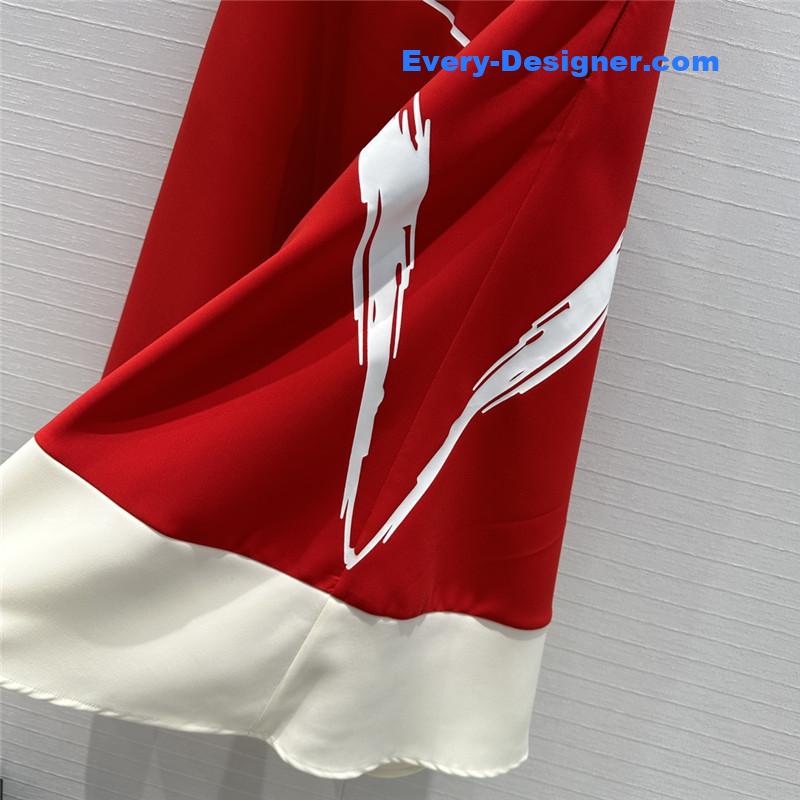 Va1e*ntin0 colorblock graffiti skirt replica d&g clothing