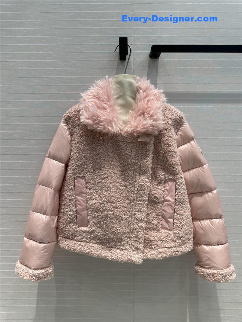 Moncler wool motorcycle down jacket replica clothes
