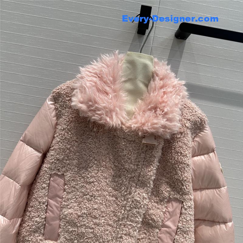 Moncler wool motorcycle down jacket replica clothes