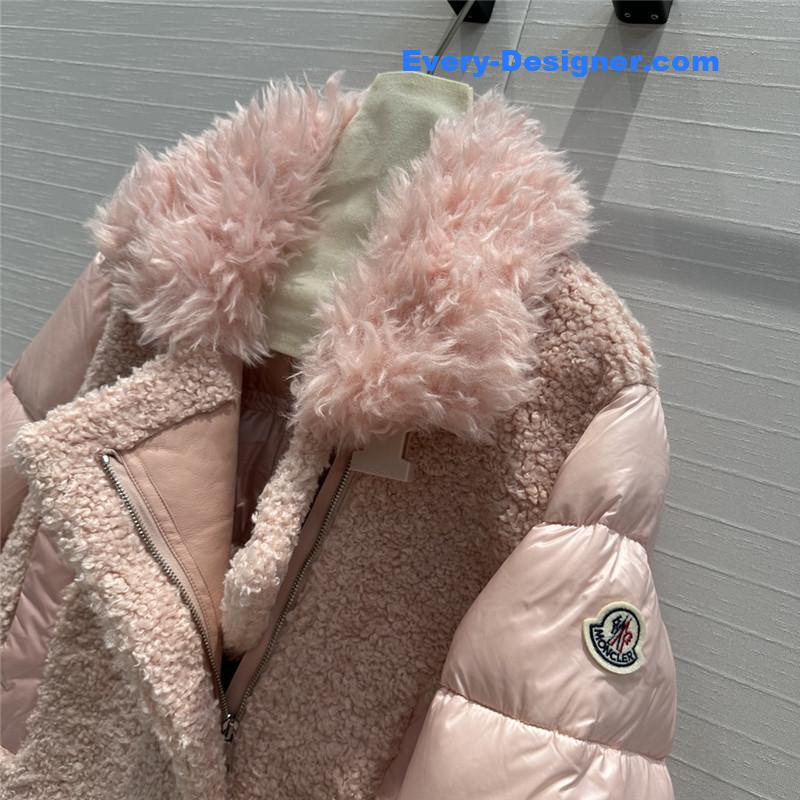 Moncler wool motorcycle down jacket replica clothes