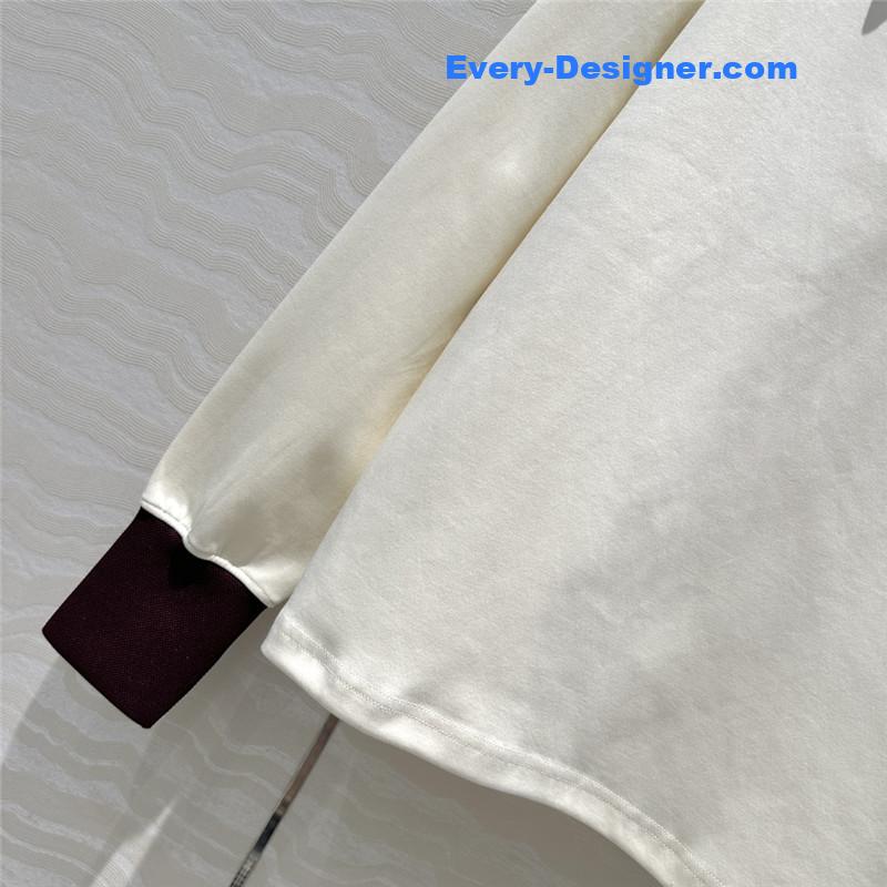 Pra*a sports lapel sweatshirt replica d&g clothing