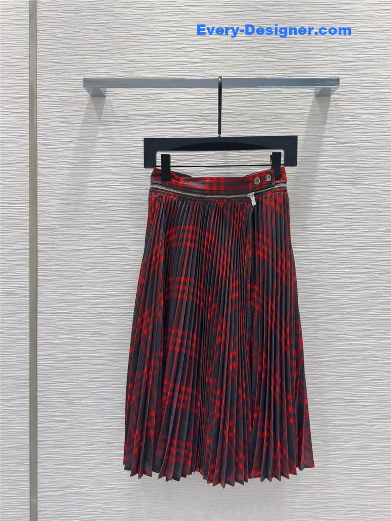 Bv*b*rry colorblock plaid maxi skirt cheap replica designer clothes