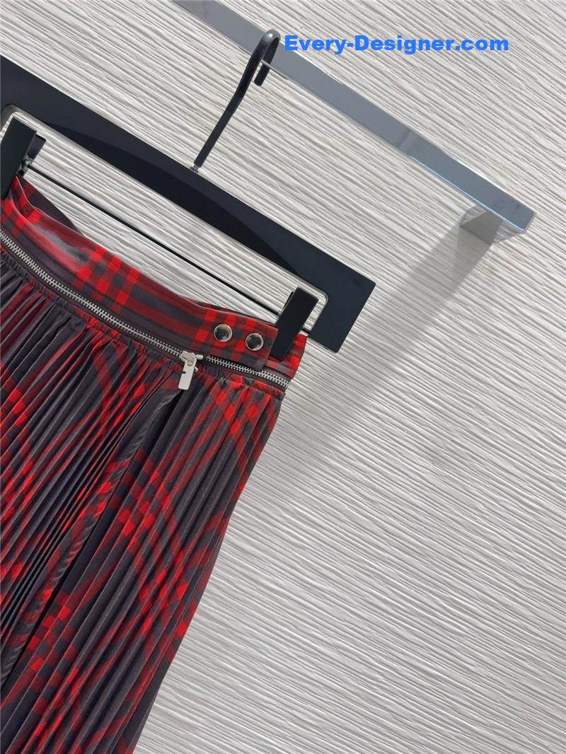 Bv*b*rry colorblock plaid maxi skirt cheap replica designer clothes