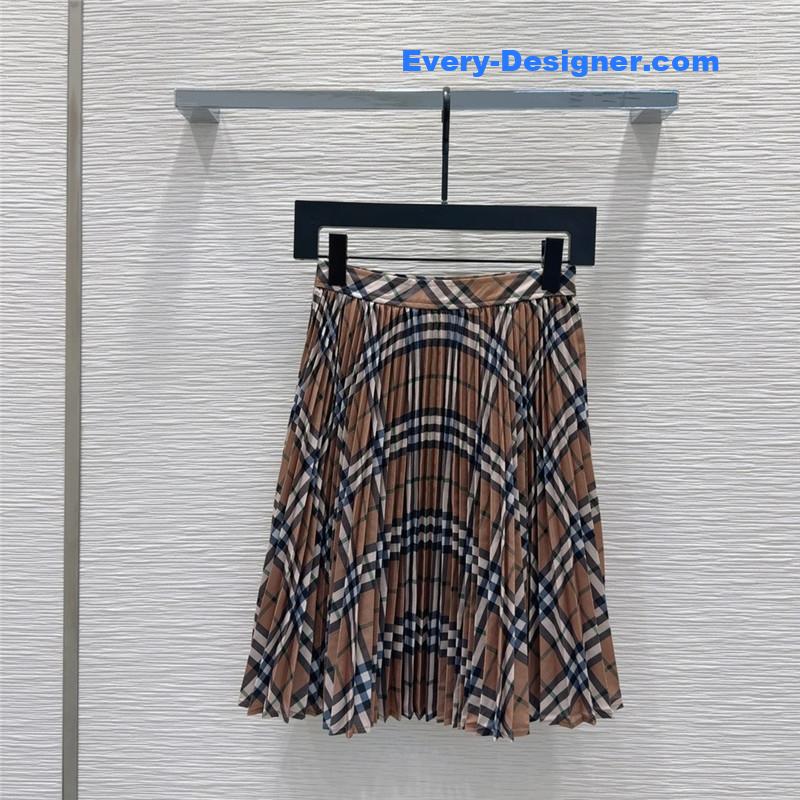 Bv*b*rry colorblock plaid skirt replica d&g clothing