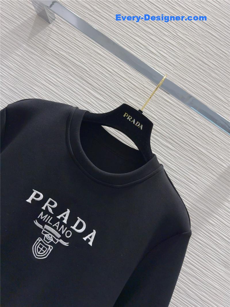 Pra*a crew neck sweatshirt suit replica d&g clothing