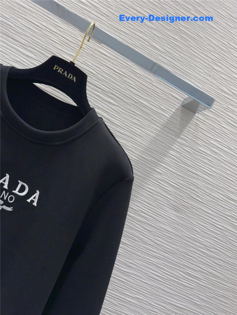 Pra*a crew neck sweatshirt suit replica d&g clothing