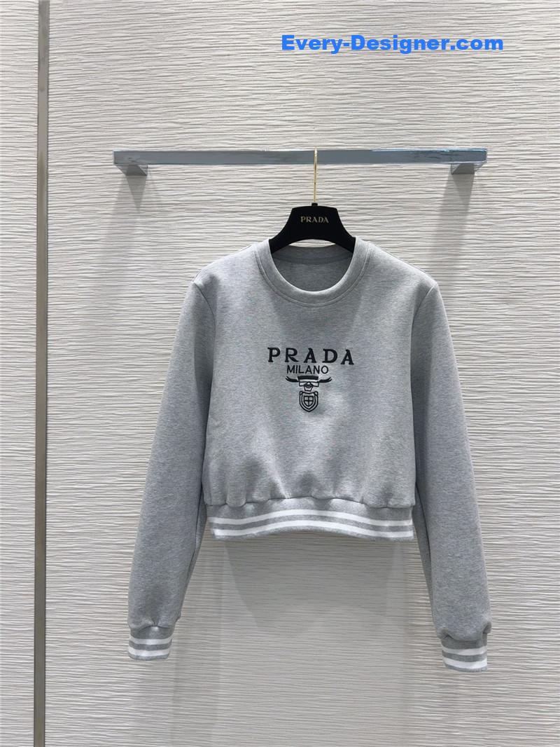 Pra*a crew neck sweatshirt suit replica d&g clothing