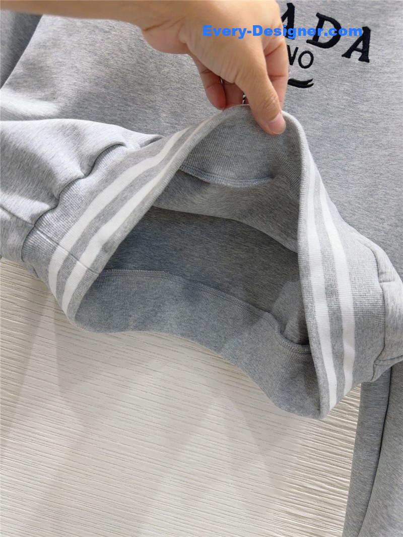 Pra*a crew neck sweatshirt suit replica d&g clothing