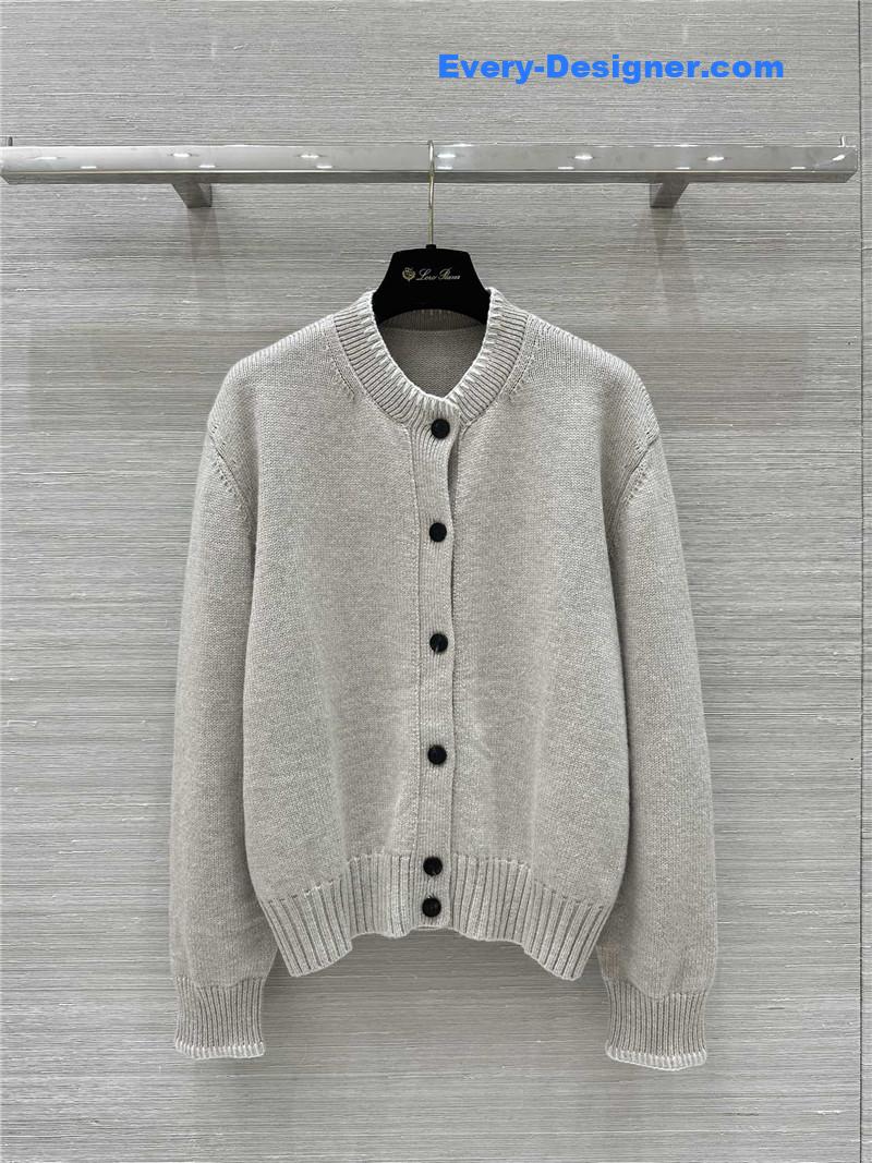L0r0 P1ana cashmere embroidery cardigan jacket replicas clothes