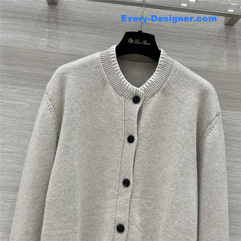 L0r0 P1ana cashmere embroidery cardigan jacket replicas clothes