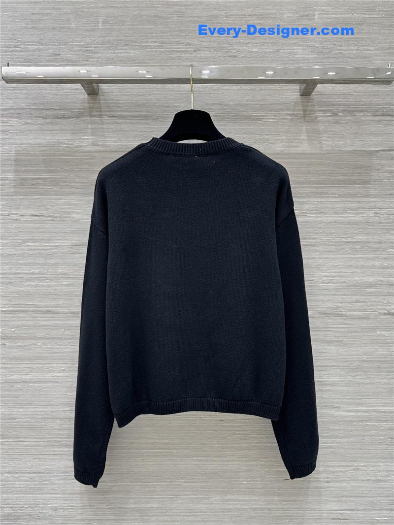 Va1e*ntin0 3d flower long sleeve top replica clothes