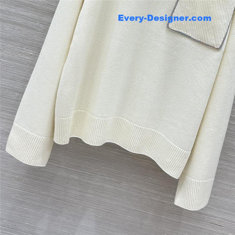 BC sequined cashmere top + pants set replicas clothes