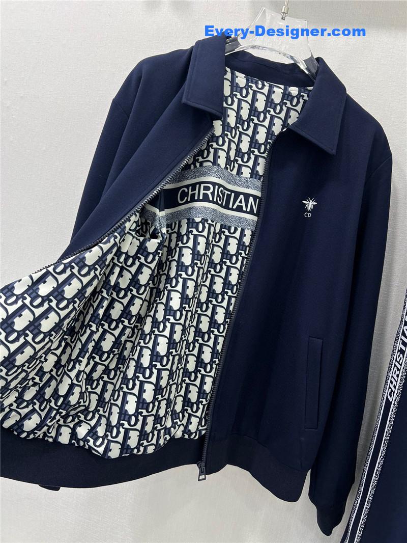 D10r hooded zipper jacket + wide-leg trousers set replica clothes